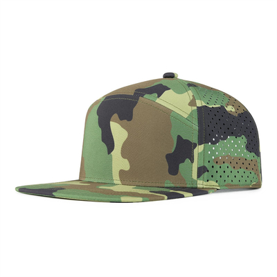 Customized Snapback Hat Adjustable Performance Laser Cut Hole Perforated Snapback Cap