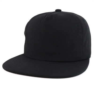 Custom Plain 5 Panel Snapback Cap Adjustable Unstructured Snapback Hat Wholesale