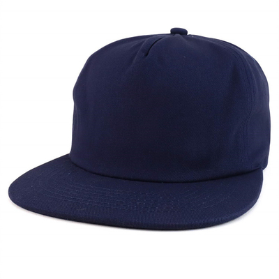 Custom Plain 5 Panel Snapback Cap Adjustable Unstructured Snapback Hat Wholesale