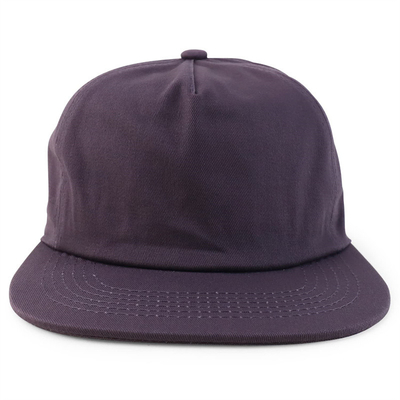 Custom Plain 5 Panel Snapback Cap Adjustable Unstructured Snapback Hat Wholesale