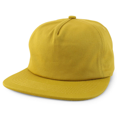 Custom Plain 5 Panel Snapback Cap Adjustable Unstructured Snapback Hat Wholesale