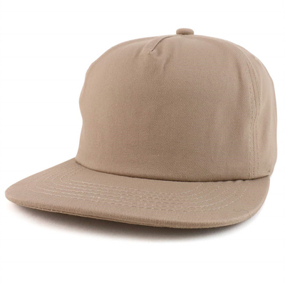 Custom Plain 5 Panel Snapback Cap Adjustable Unstructured Snapback Hat Wholesale