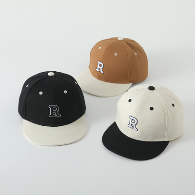 High Quality Kids Cotton Flat Brim Sport Hat Embroidery Letter Child Outdoor Snapback Cap