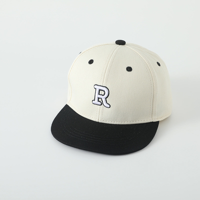 High Quality Kids Cotton Flat Brim Sport Hat Embroidery Letter Child Outdoor Snapback Cap