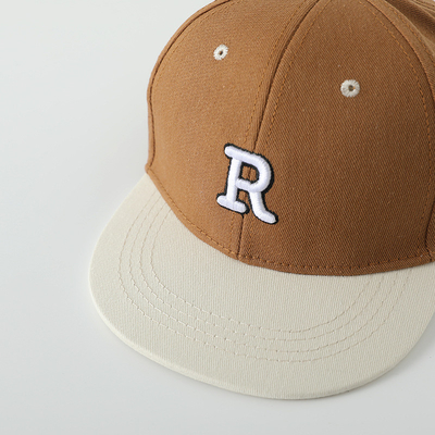 High Quality Kids Cotton Flat Brim Sport Hat Embroidery Letter Child Outdoor Snapback Cap