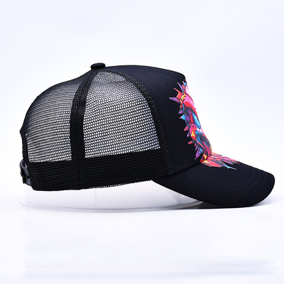 Custom Logo 5 Panel Trucker Cap Wholesale Adjustable Snapback Trucker Hat Supplier