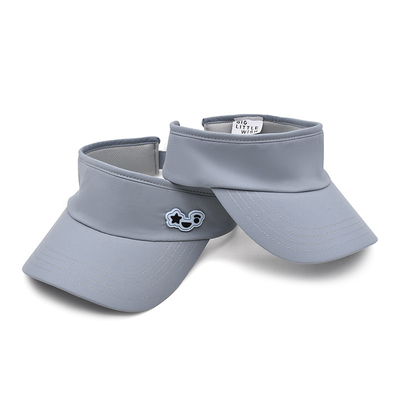 Summer Outdoor Running Sun Visor Cap Custom Gray Tennis Visor Hat for Golf