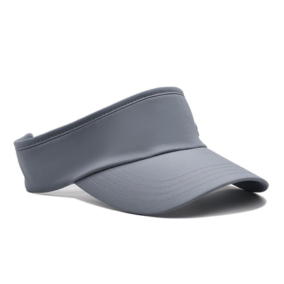 Summer Outdoor Running Sun Visor Cap Custom Gray Tennis Visor Hat for Golf