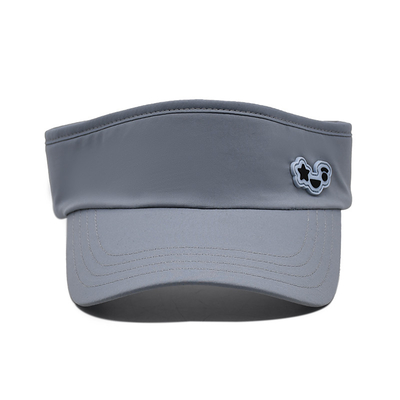 Summer Outdoor Running Sun Visor Cap Custom Gray Tennis Visor Hat for Golf