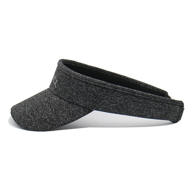 Custom Gray Sports Sun Visor Hat Outdoor Adjustable Visor Cap