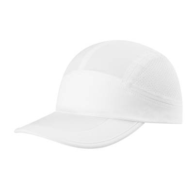 Men Quick Dry Performance Running Hat Custom Lightweight Gray Nylon Mesh Sports Caps