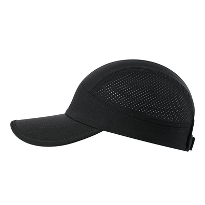 Men Quick Dry Performance Running Hat Custom Lightweight Gray Nylon Mesh Sports Caps