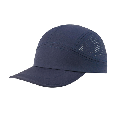 Men Quick Dry Performance Running Hat Custom Lightweight Gray Nylon Mesh Sports Caps