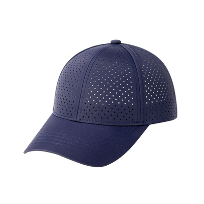 Wholesale Custom Laser Cut Hole Gorras 6 Panel Perforated Golf Hat Custom Logo Unisex Mesh Baseball Cap