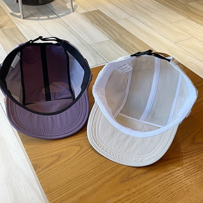 Unisex Light Breathable Quick-Drying 5 Panel Camping Caps Custom Outdoor Hiking Camp Cap Splicing Short Brim Camper Hat