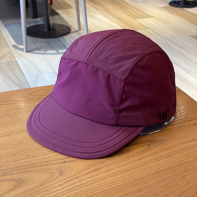 Unisex Light Breathable Quick-Drying 5 Panel Camping Caps Custom Outdoor Hiking Camp Cap Splicing Short Brim Camper Hat
