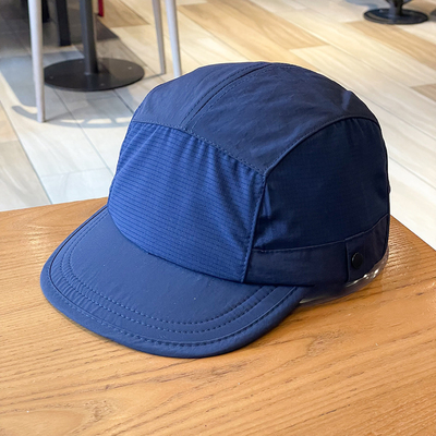 Unisex Light Breathable Quick-Drying 5 Panel Camping Caps Custom Outdoor Hiking Camp Cap Splicing Short Brim Camper Hat