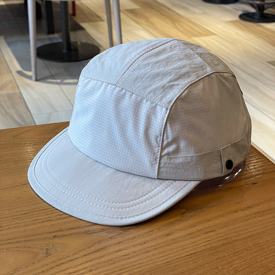 Unisex Light Breathable Quick-Drying 5 Panel Camping Caps Custom Outdoor Hiking Camp Cap Splicing Short Brim Camper Hat