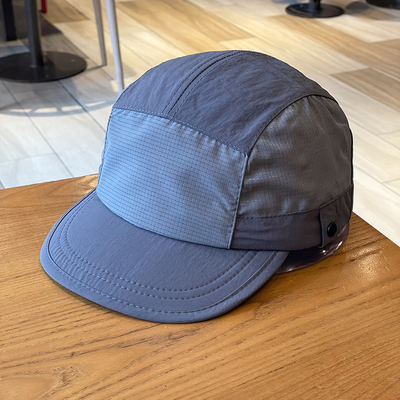 Unisex Light Breathable Quick-Drying 5 Panel Camping Caps Custom Outdoor Hiking Camp Cap Splicing Short Brim Camper Hat
