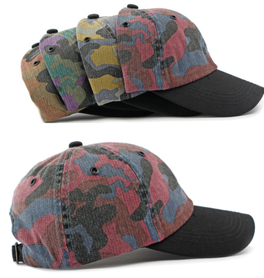 High Quality Adjustable Cotton Colorful Baseball Caps Wholeslae 6 Panel Baseball Hats with Logo