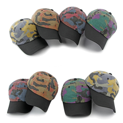 High Quality Adjustable Cotton Colorful Baseball Caps Wholeslae 6 Panel Baseball Hats with Logo
