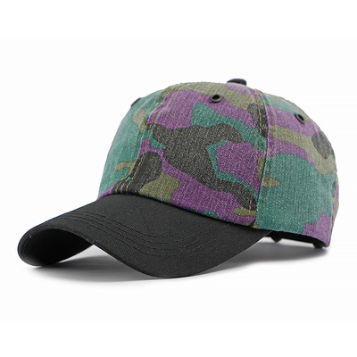 High Quality Adjustable Cotton Colorful Baseball Caps Wholeslae 6 Panel Baseball Hats with Logo