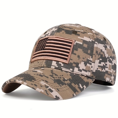 Unisex US Flag Embroidered Baseball Caps Spring and Autumn Outdoor Adjustable Casual Hats Sunscreen Hat