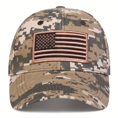 Unisex US Flag Embroidered Baseball Caps Spring and Autumn Outdoor Adjustable Casual Hats Sunscreen Hat