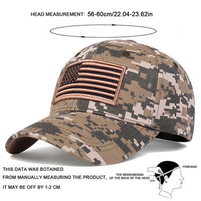 Unisex US Flag Embroidered Baseball Caps Spring and Autumn Outdoor Adjustable Casual Hats Sunscreen Hat