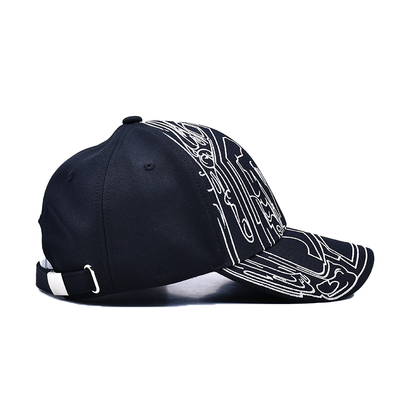 Wholesale Embroidered Logo Classic Baseball Caps Hats Custom Adjustable Sports Baseball Hat with Plastic Back Closure