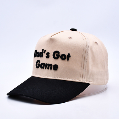 Customizable High Quality 3d Embroidered Logo Sports Gorras 5 Panel Sport Original Baseball Cap Hat