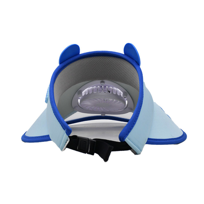 Wholesale Korean Cute Little Bear Children's Solar Fan Hat Custom Outdoor Boys Girls Sunshade Cartoon Wide Brim Sun Visor Hat Cap