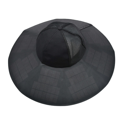 Outdoor New Solar Power Cap Custom UV Resistant Portable Rechargeable Camping Travel Fishing Mountaineering Sun Bucket Hat