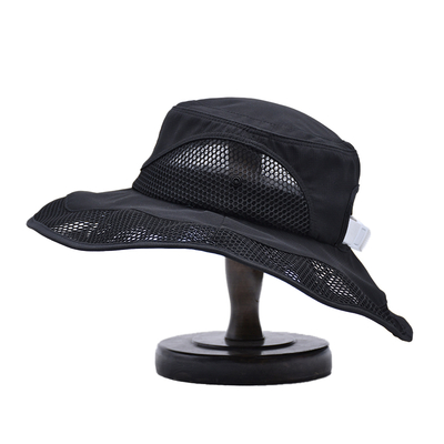 High Quality Custom Embroidered Printed Sunshade Bucket Diving Hats Large Brim Fishing Cap