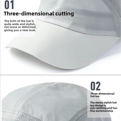 Unstructured Adjustable Sports Cap Custom Lightweight Running Cap for Men & Women
