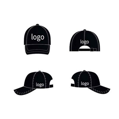 Wholesale Custom Logo Acid Wash Cotton Vintage Dad Hat Adjustable Denim Sports Washed Black Baseball Cap