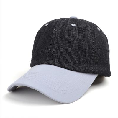 Wholesale Custom Logo Acid Wash Cotton Vintage Dad Hat Adjustable Denim Sports Washed Black Baseball Cap