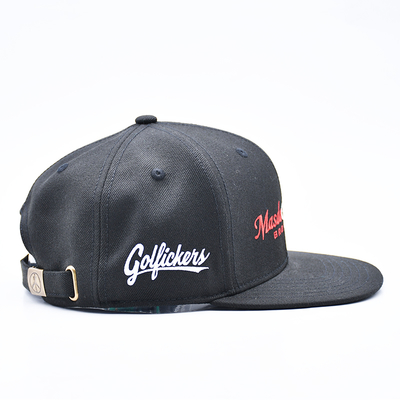 Custom Embroidery Logo Flat Brim Sports Hip Hop Snapback Hat Baseball Cap for Men