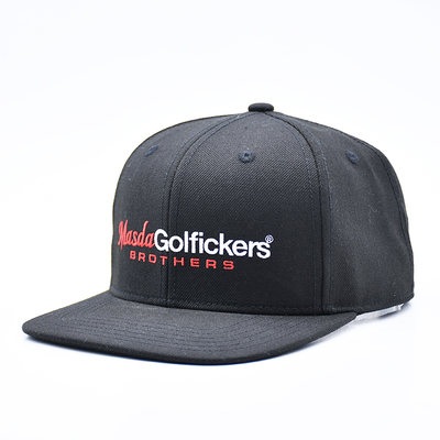 Custom Embroidery Logo Flat Brim Sports Hip Hop Snapback Hat Baseball Cap for Men