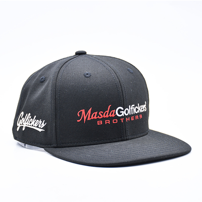 Custom Embroidery Logo Flat Brim Sports Hip Hop Snapback Hat Baseball Cap for Men