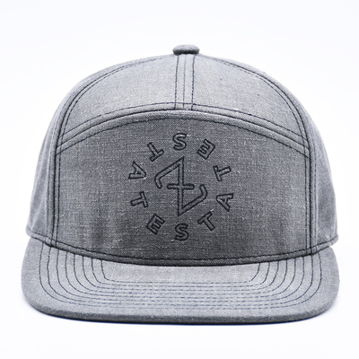 Custom 7 Panel Snapback Cap Embroidery Structured Gorras flat brim Snap Back Hat
