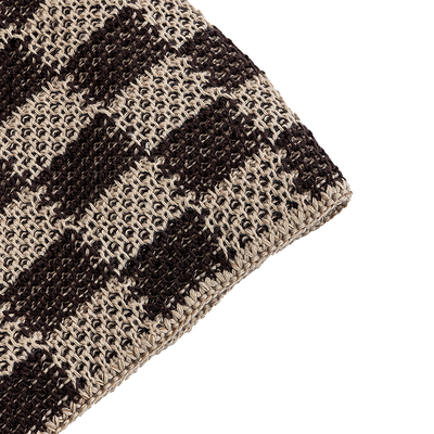 New Plaid Chunky Cable Knit Hat Cuffless Warm Ski Skull Cap Checkered Winter Knitted Beanies Hats