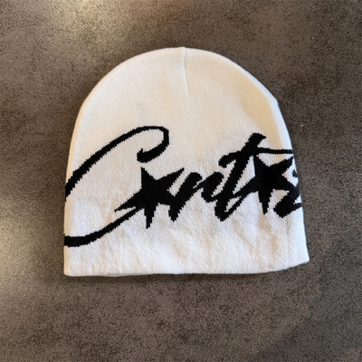 New Niche Knitted Hat Women's Autumn and Winter Warm Pullover Cold Hat Street Photograph Concave Shape Wool Hat Trendy