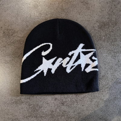 New Niche Knitted Hat Women's Autumn and Winter Warm Pullover Cold Hat Street Photograph Concave Shape Wool Hat Trendy