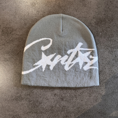 New Niche Knitted Hat Women's Autumn and Winter Warm Pullover Cold Hat Street Photograph Concave Shape Wool Hat Trendy