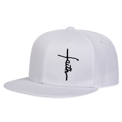 Large Size Leisure Hats Leisure 6 Panel Flat Brim Snapback Cap for Outdoor Activities