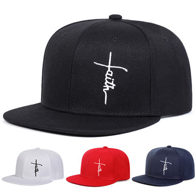 Large Size Leisure Hats Leisure 6 Panel Flat Brim Snapback Cap for Outdoor Activities