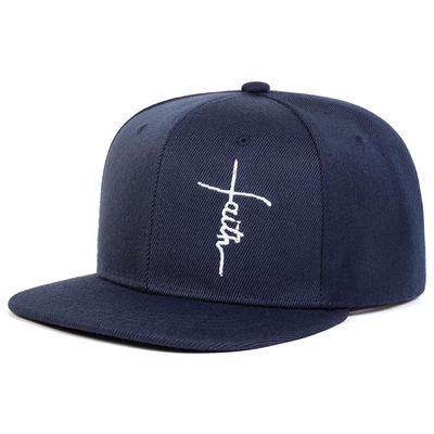 Large Size Leisure Hats Leisure 6 Panel Flat Brim Snapback Cap for Outdoor Activities