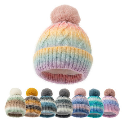 OEM Knit Beanie Hats Acrylic Polyester Wool Merino Style Beanie Customizable Warm Comfortable Winter Headwear