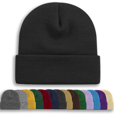 oem odm design black blank beanies custom skull cap knitted beanie winter cap